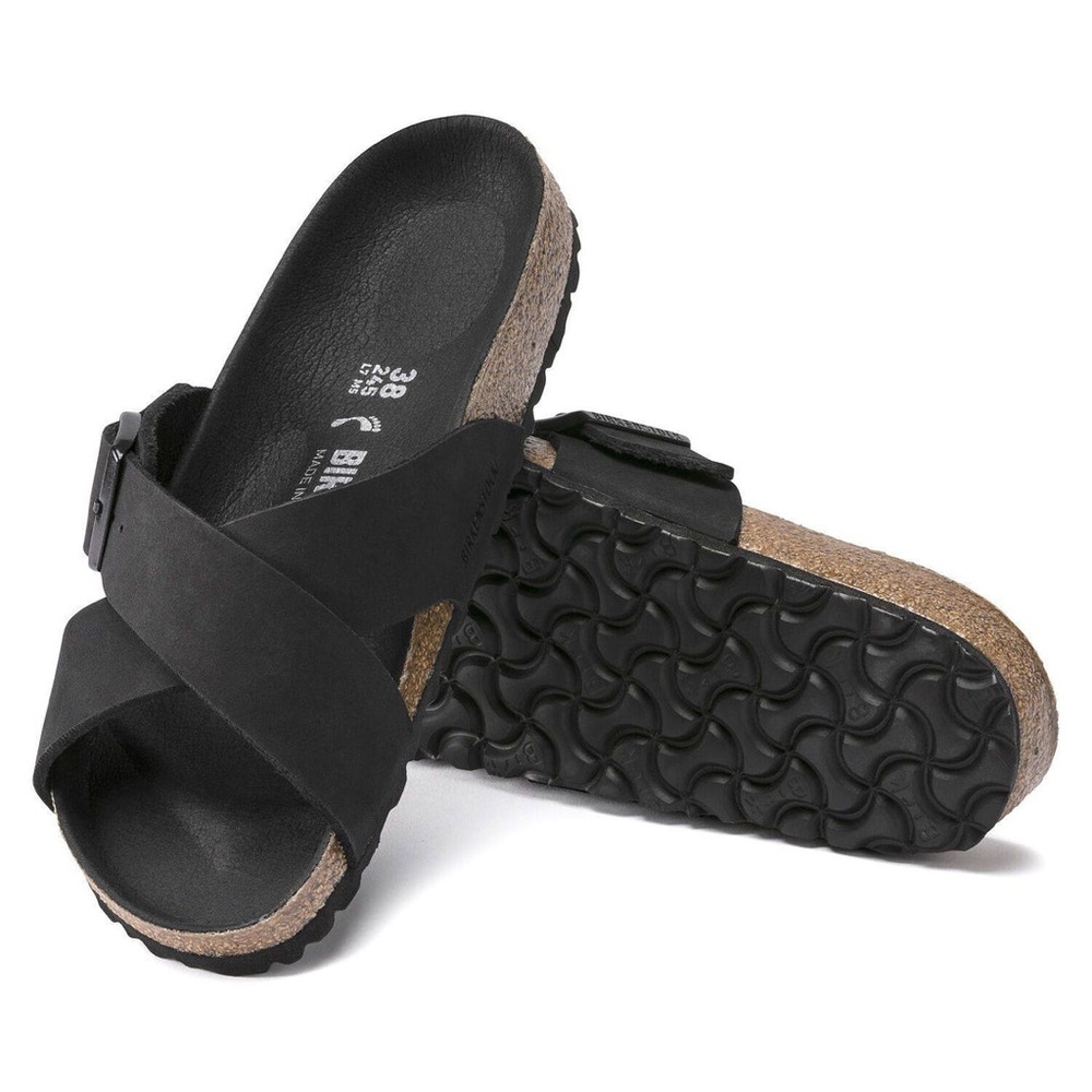 Like New Birkenstock Siena II in Black Nubuck